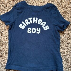 Old Navy Navy Blue 'Birthday Boy' Tee